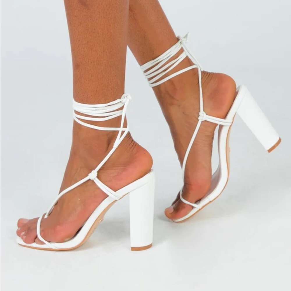 BILLINI VIRDEN HEELS WHITE